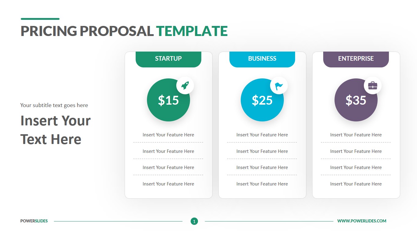 Pricing Proposal Template