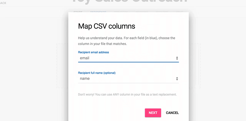 Automated Email Maps CSV