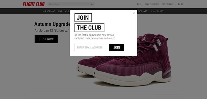 Flight club join the club