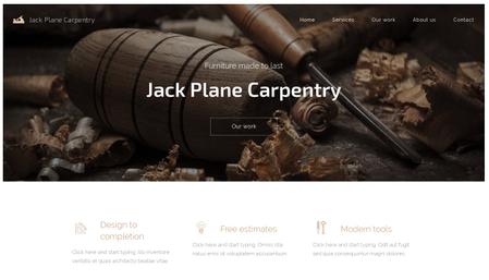 carpentry lead generation website template