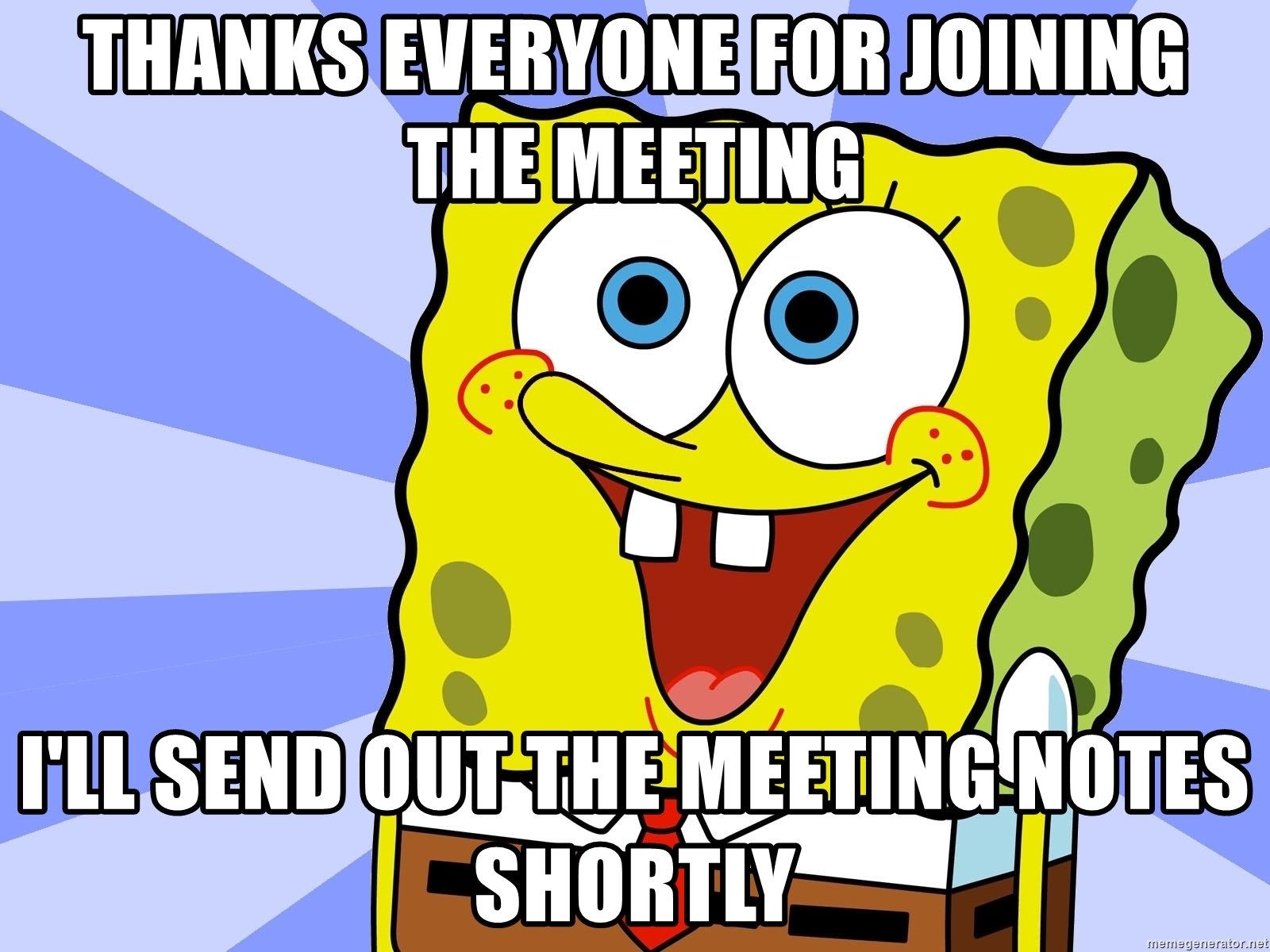 send meeting notes for sales meeting