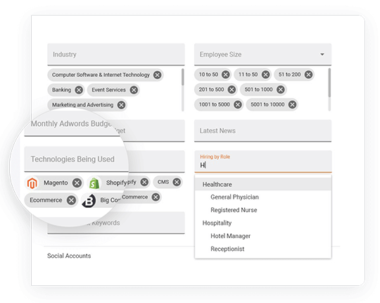 collect information using LeadFuze