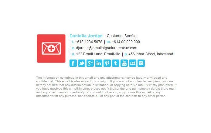 email signature template with dividers