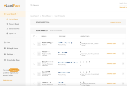 Using LeadFuze to search for contacts to cold email for a virtual summit