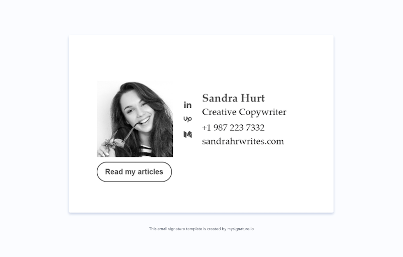 minimalist email signature